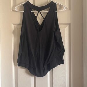 Sienna Sky Black Crisscross Tank Top